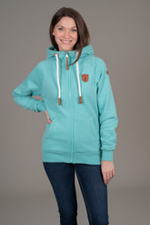 Sweat à capuche zippé noir Hera